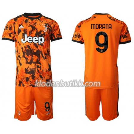 Juventus Morata 9 Barn Tredjedraktsett 2020-2021 Kortermet (+ Korte bukser)